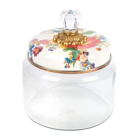 MacKenzie-Childs Flower Market Kitchen Canister - White - Small
