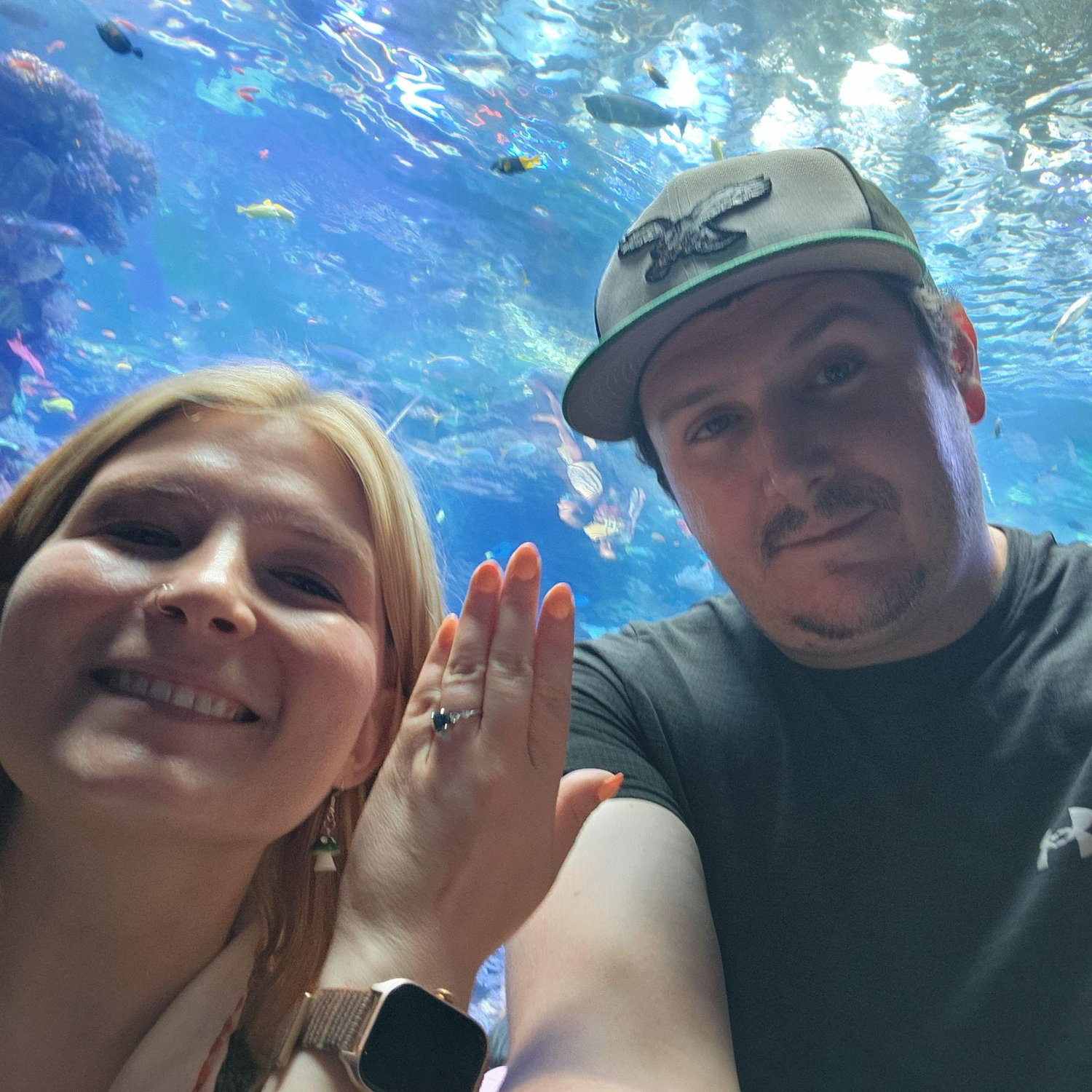 Engaged at the Georgia Aquarium- June 2025