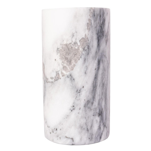 Artifacts Trading Company Marble Cylinder Wine Cooler, 4.5" x 7"