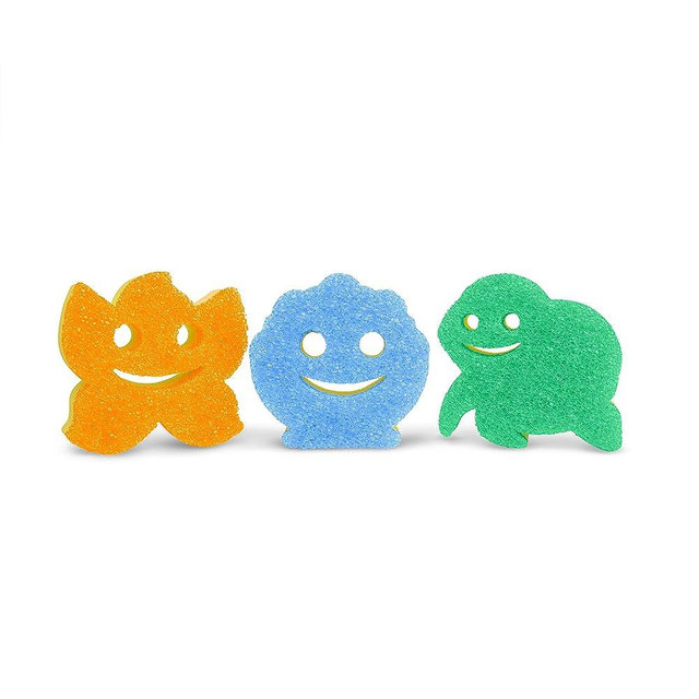 Scrub Daddy Scrub Mommy Special Edition Summer - Scratch-Free Multipurpose Dish Sponge - BPA Free & Made with Polymer Foam - Stain & Odor Resistant Kitchen Sponge (3ct)