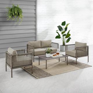Cali Bay 4-Piece Outdoor Wicker And Conversation Set