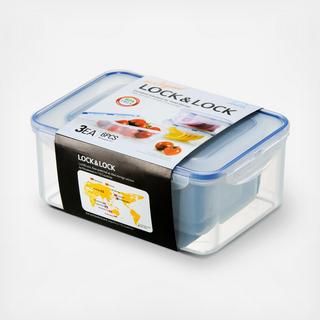 Easy Essentials 6-Piece Rectangular Food Storage Container Set