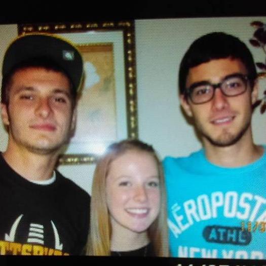 Steven with his siblings