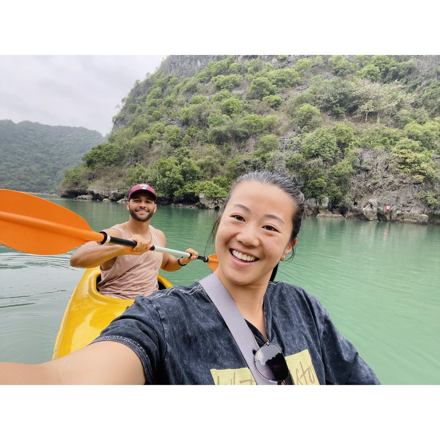 Halong Bay, Vietnam. Haley took Bradley to visit her family in Hong Kong and they discovered Vietnam as one of their favorite countries to-date.