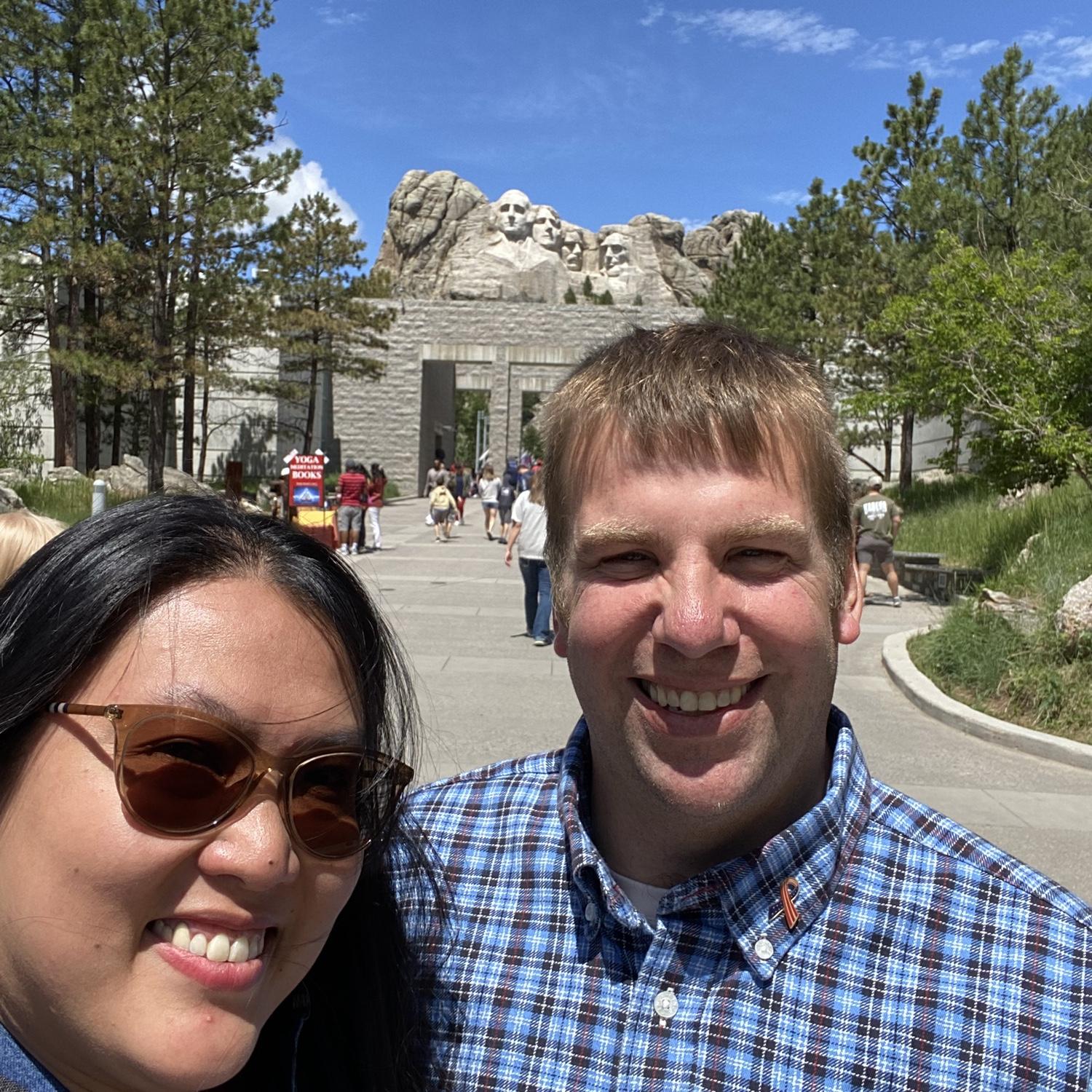 At Mt Rushmore for Fourth of July.