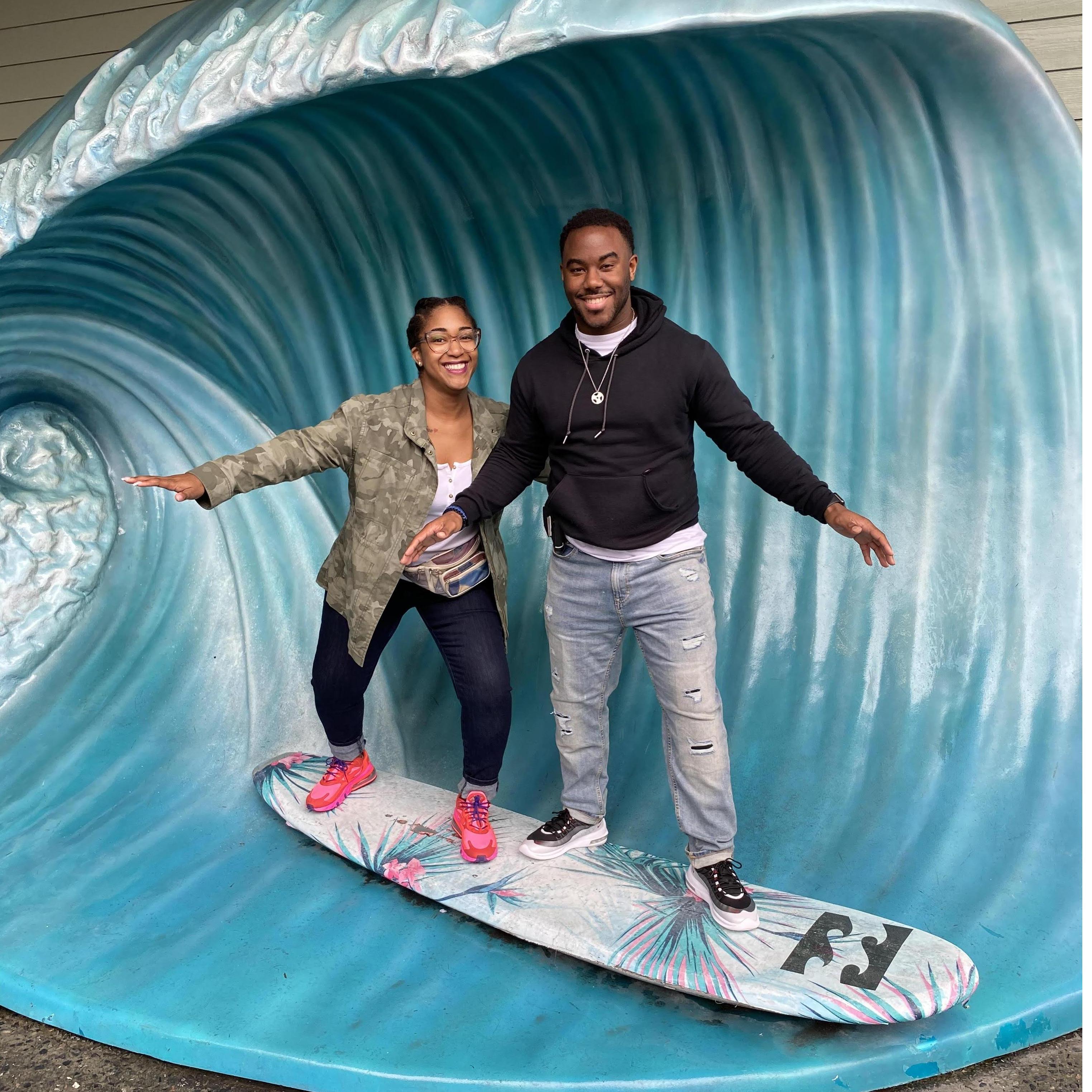 We wouldn't last on a wave! lol