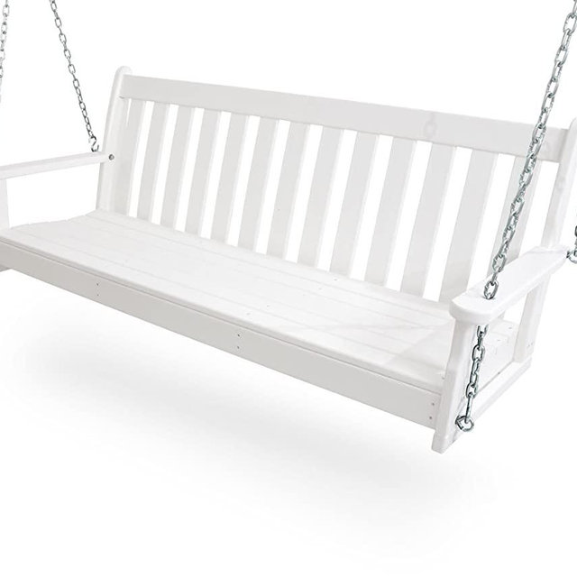 POLYWOOD GNS60WH Vineyard 60" Swing, White
