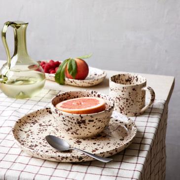 Splatterware Plates, Set of 4