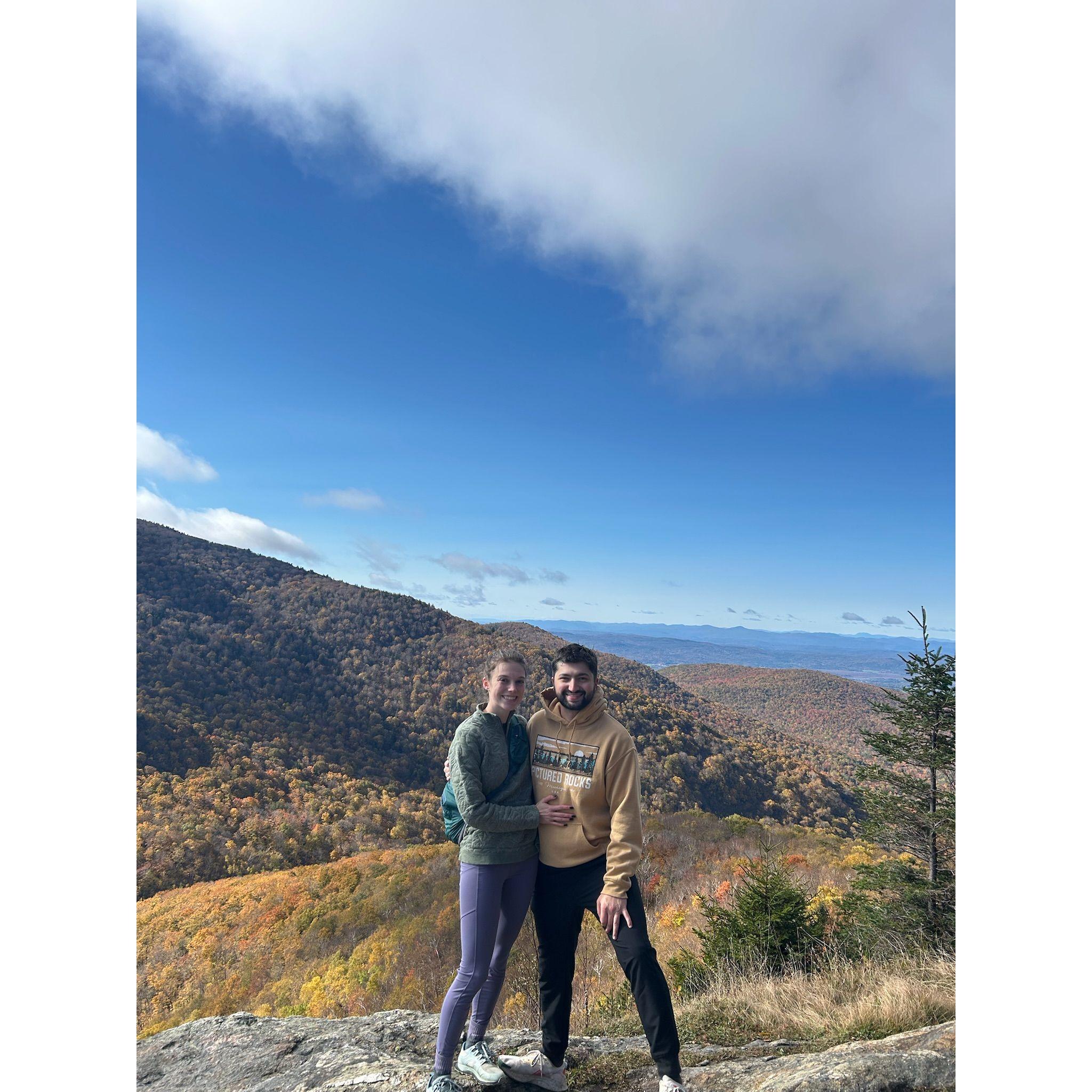 Andrew's first time to see Grace's hometown in Vermont