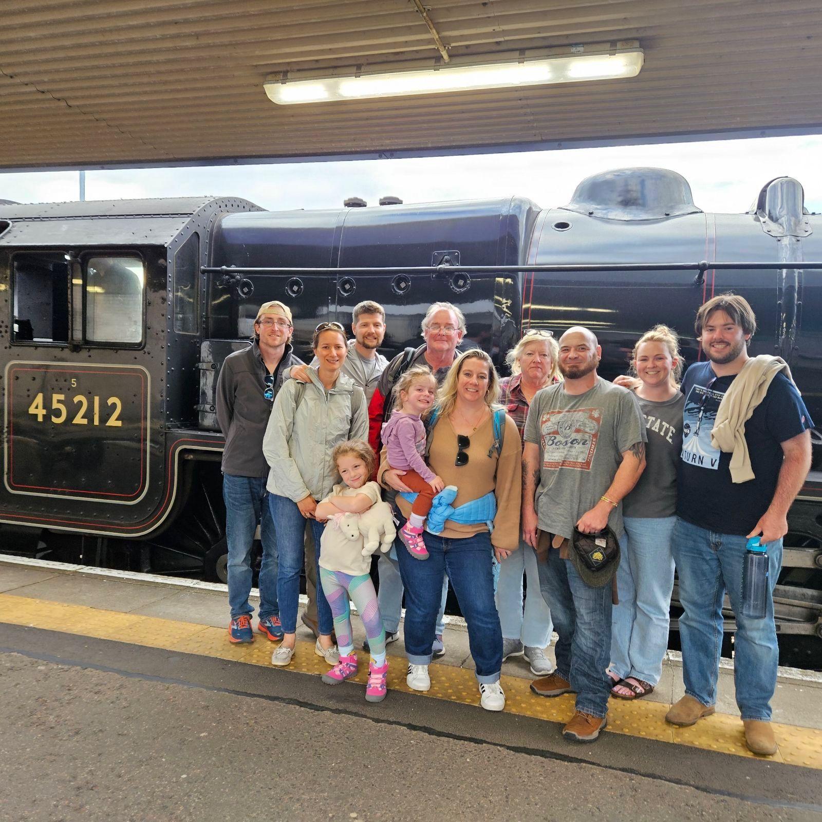 Outside the "Harry Potter" train! (Scottish Highlands, 2024)