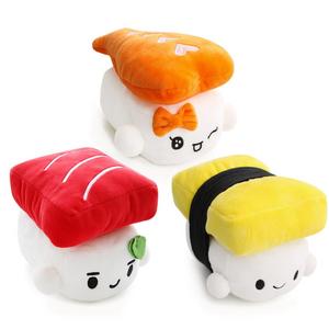 12 months and up - Sushi Cushion 6" (15cm) x 3 set, Egg, Shrimp, Tuna by Choba, Cute Plush Pillow Cushion Doll Toy Bedding Room Decoration Kawaii