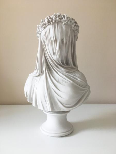 Veiled Lady Bust Sculpture (Veiled Maiden)