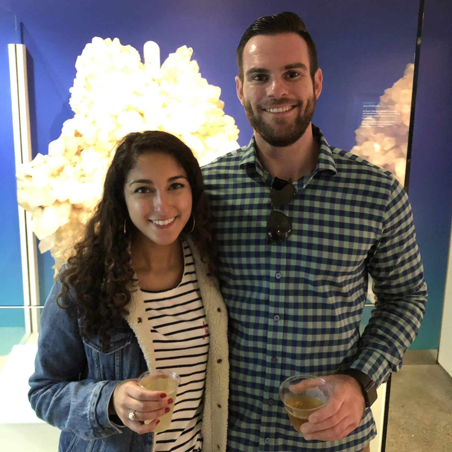 One of our first dates. We went to the Cal Academy of Sciences - Joe bought VIP tickets!