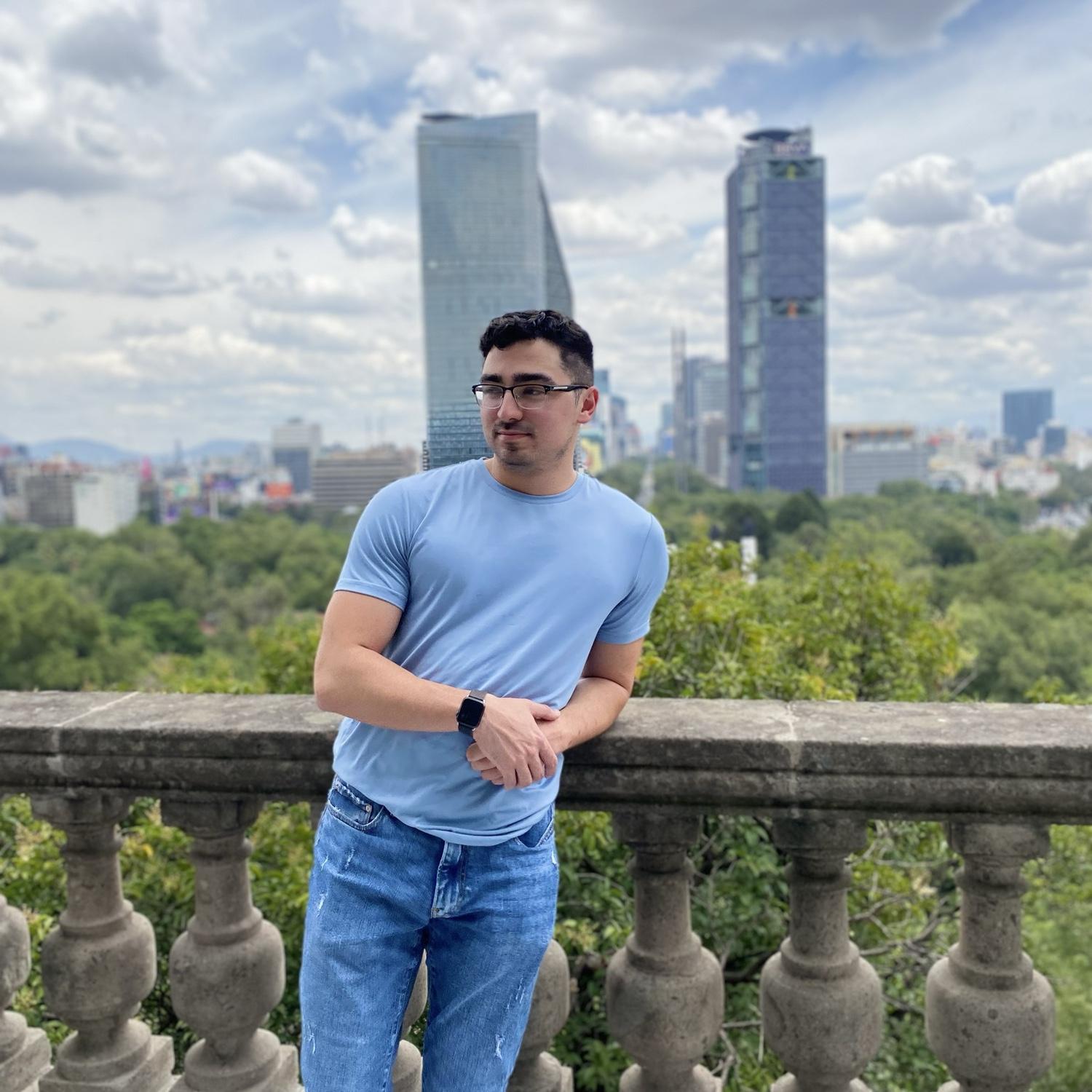 Balcony of royalty, view from Chapultepec Castle