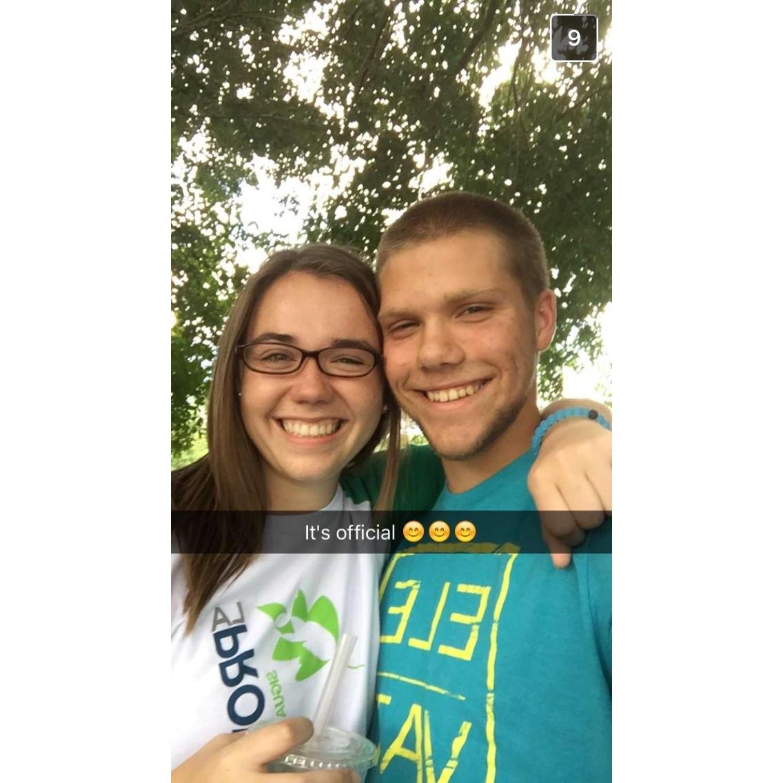 Like the snapchat caption says, when we became "official"