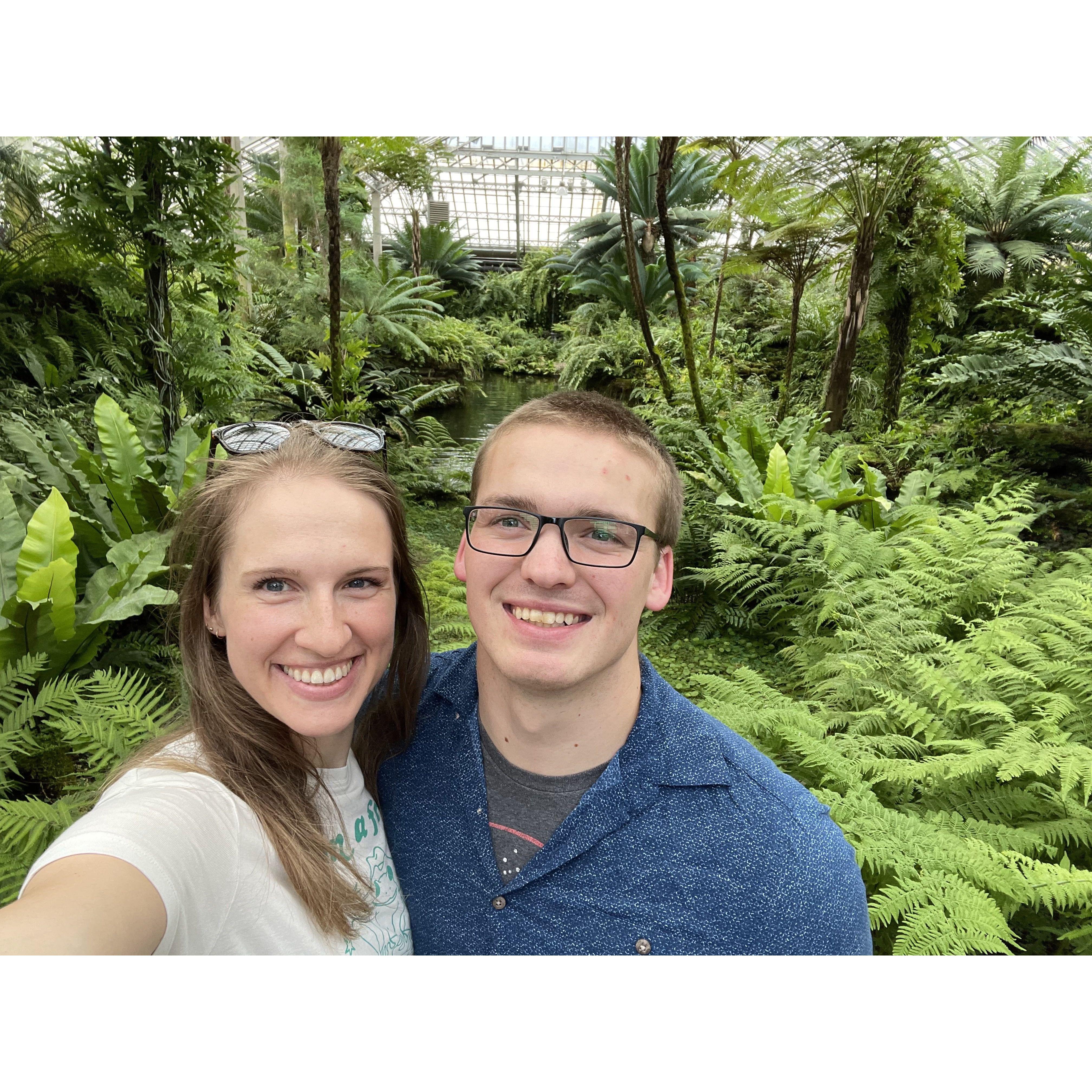 Stopped by the Chicago Botanic Gardens when Micah picked Heather up from the airport after Algeria