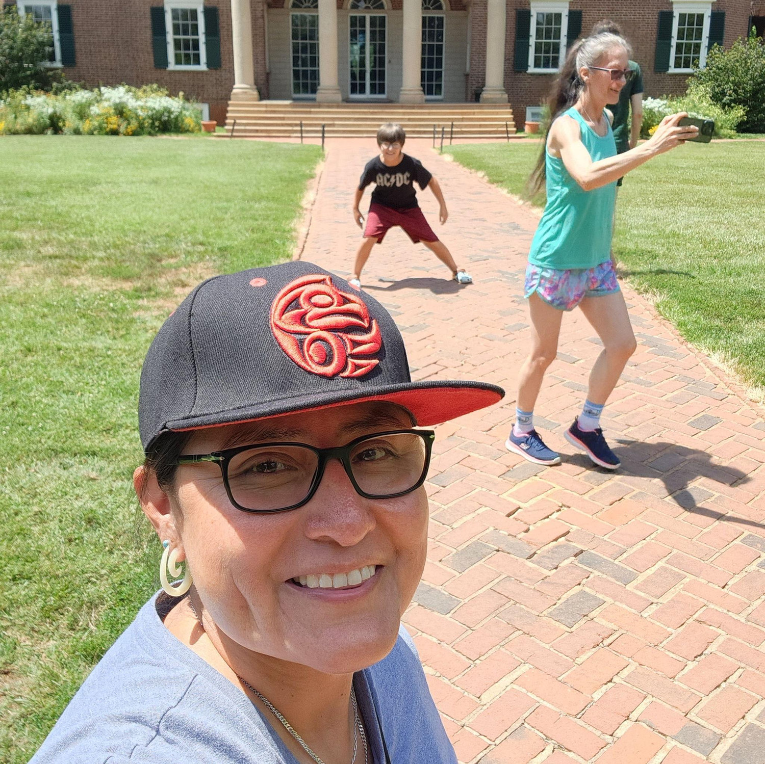 At Monticello with Logan and Bella for the first time.