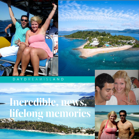 Where we first met... the very aptly named 'Daydream Island' in the Whitsundays, Australia.