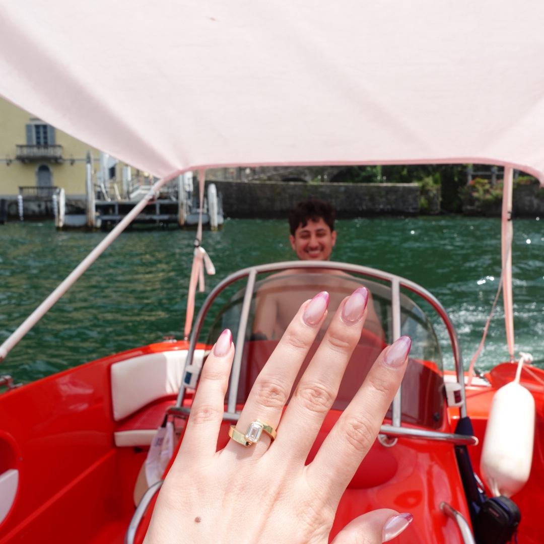 Just engaged! What a beautiful surprise