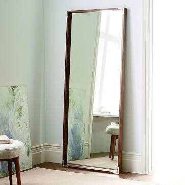 Malone Campaign Floor Mirror - Walnut