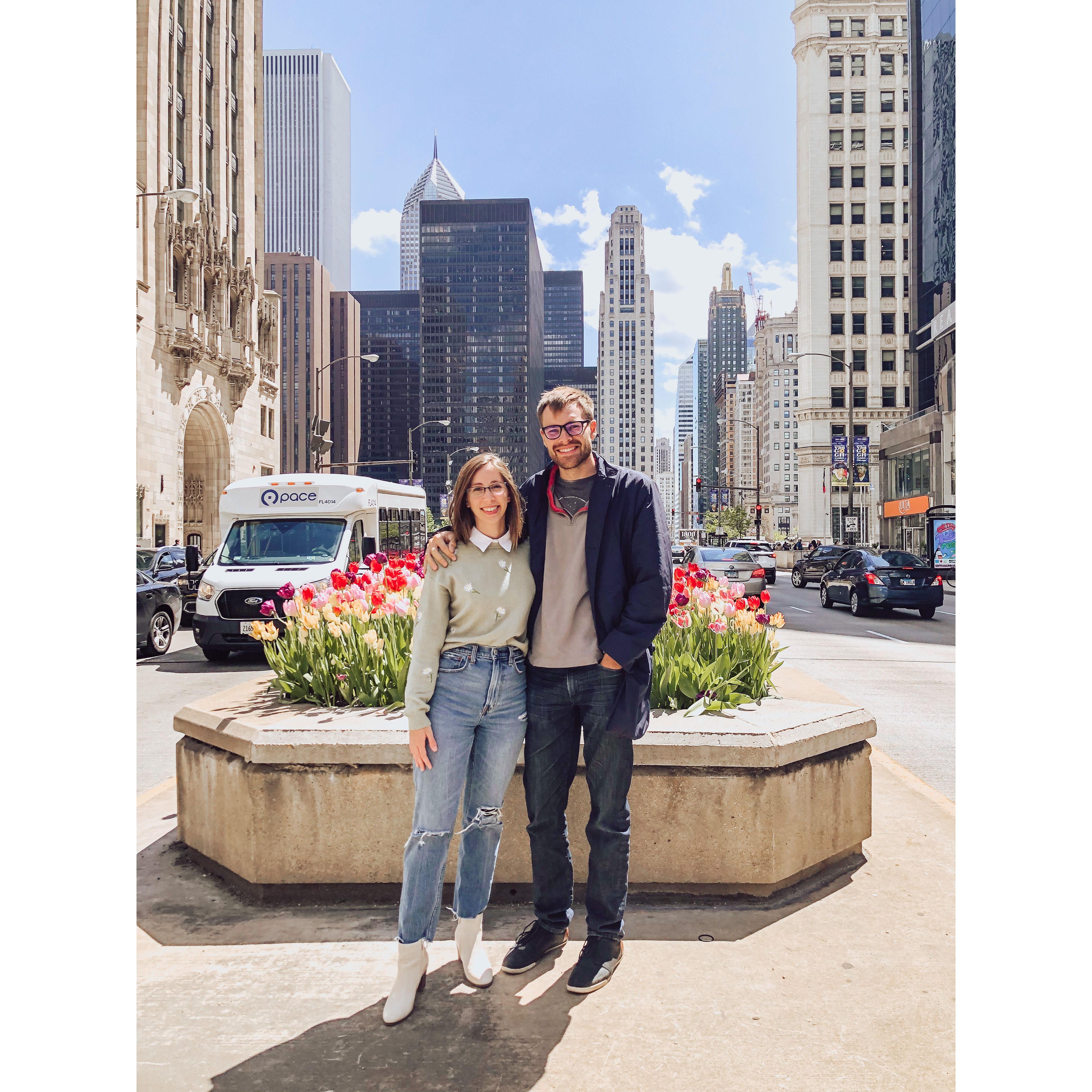 First visit to Chicago to meet Henry's family! May 2021