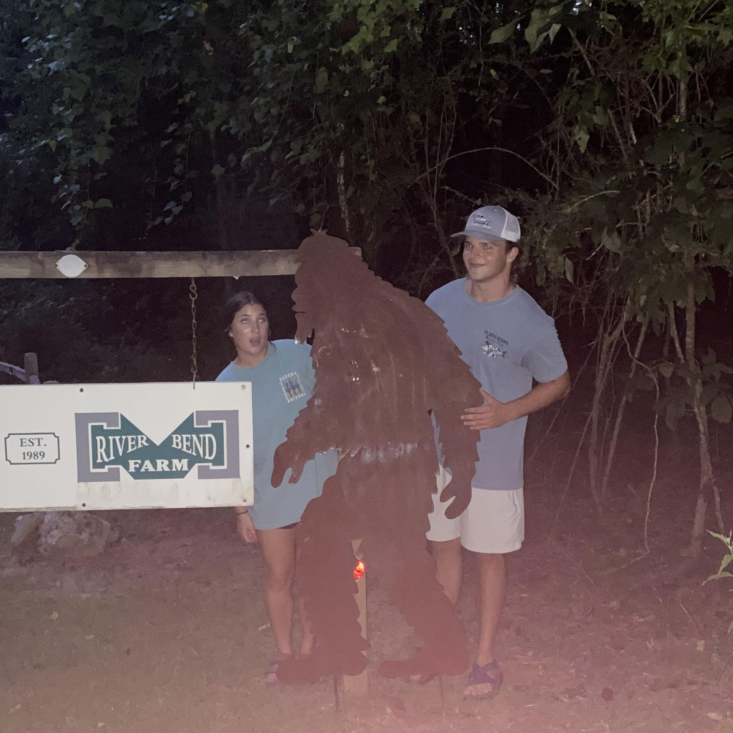 Our first picture with Bigfoot!