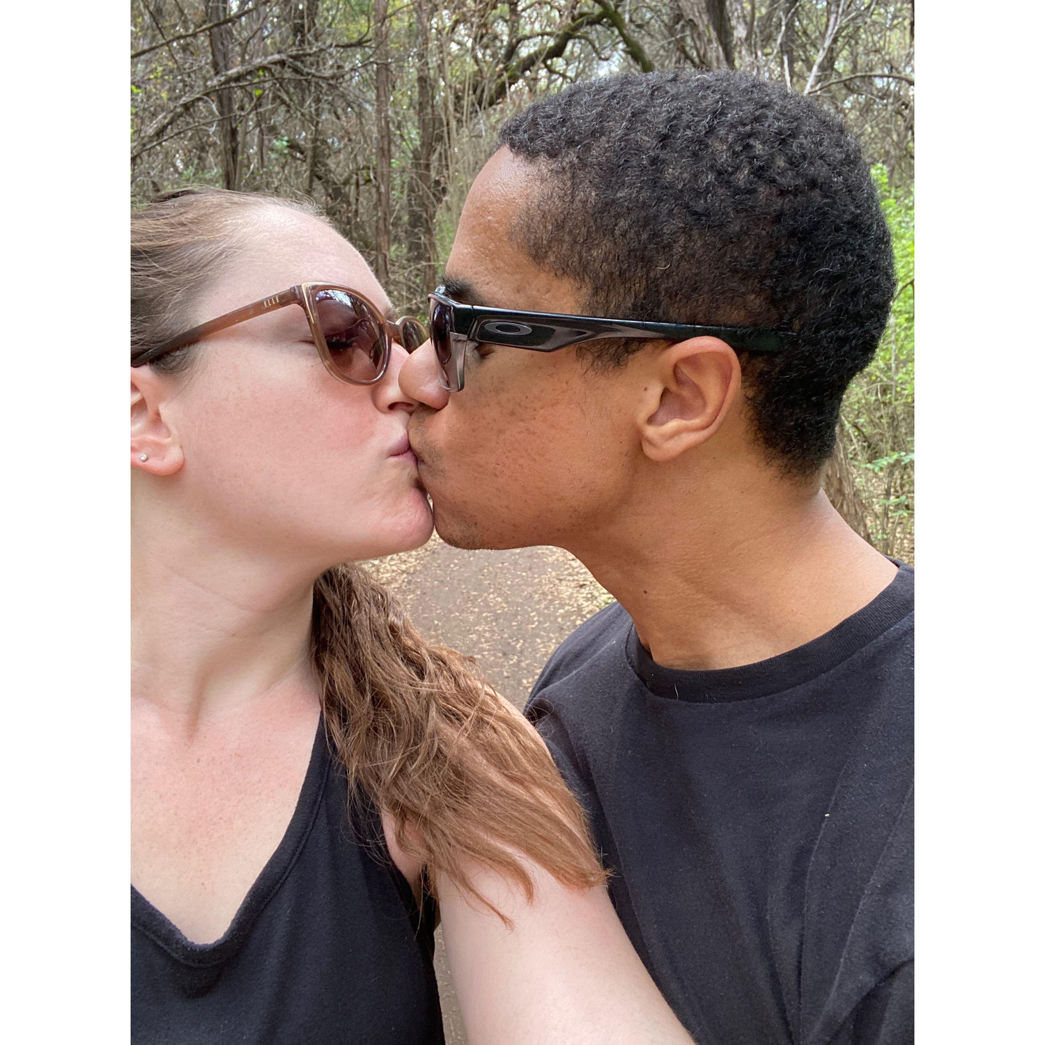 Post hike kiss.