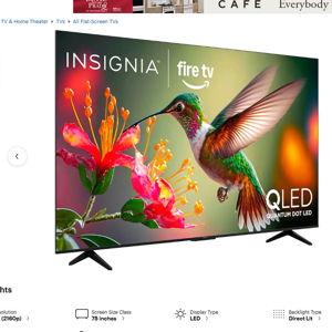 Insignia™ - 75" Class QF Series QLED 4K UHD Smart Fire TV