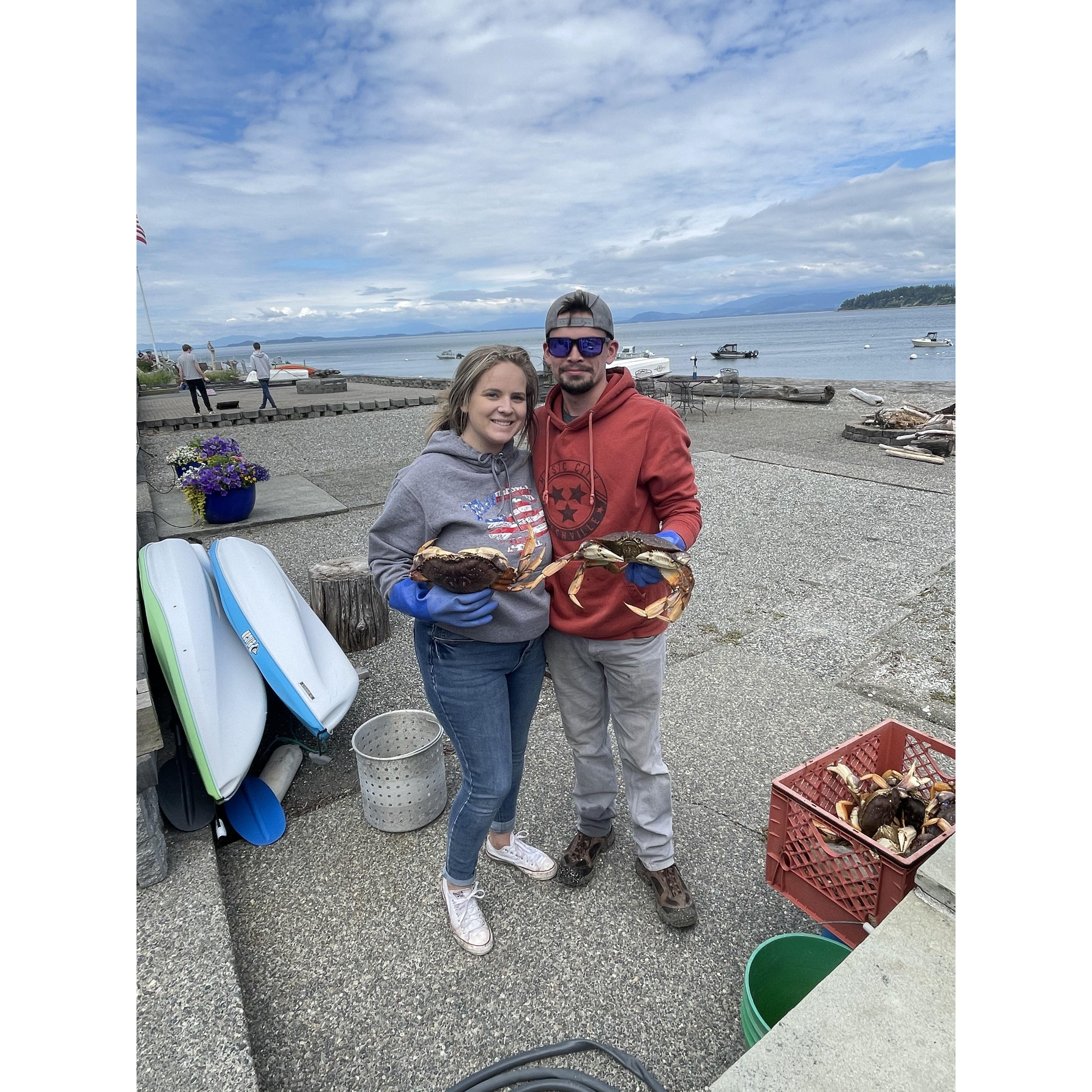 Corys first crabbing trip on the 4th of July