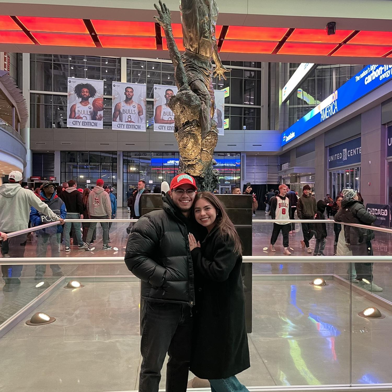 Our first Chicago Bulls game