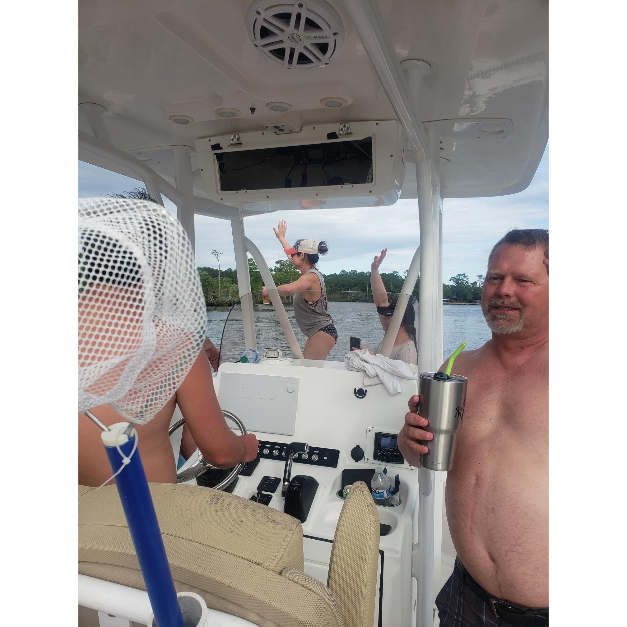 We goin' UP DOWN, UP DOWN, on Fowl River with Matt & Candi, Summer 2022