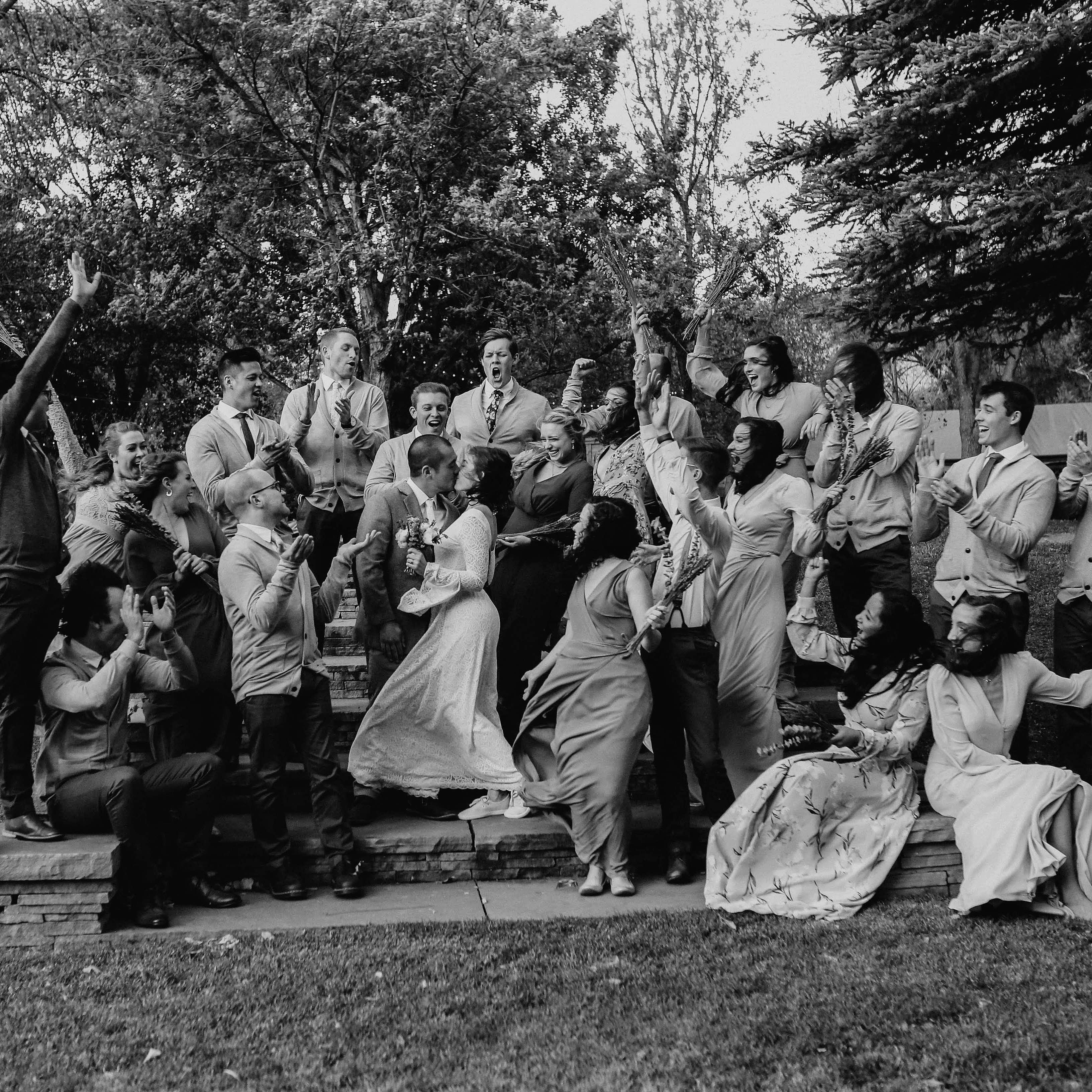October 2019 - Nikke and Brandon's wedding party (we met approximately 48 hours prior). Can you spot us?