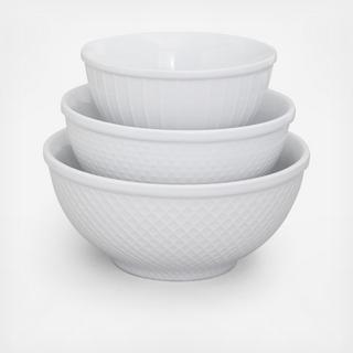 Embossed Mixing Bowl Set