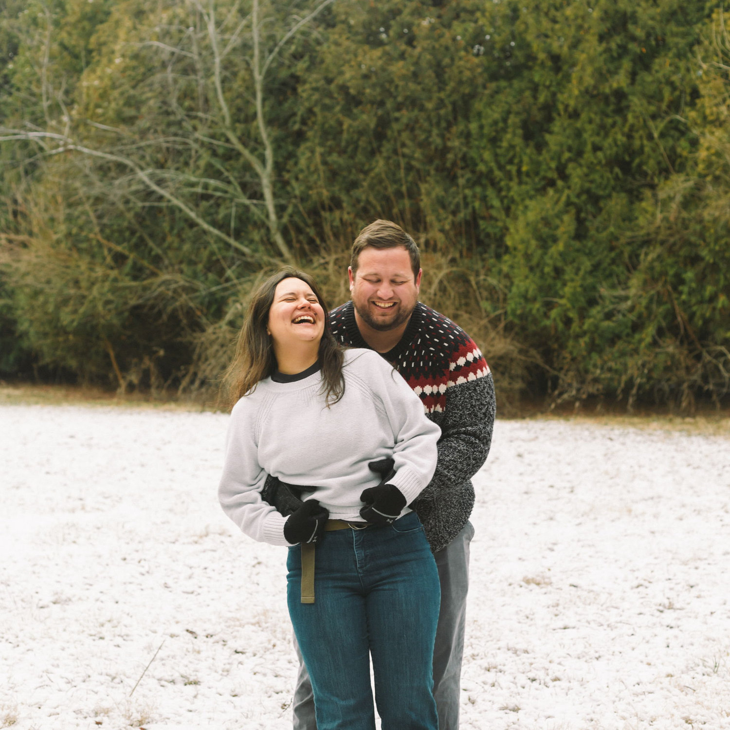 Our photographer's prompt was "gently sway her side to side." Zack did not hear gently.