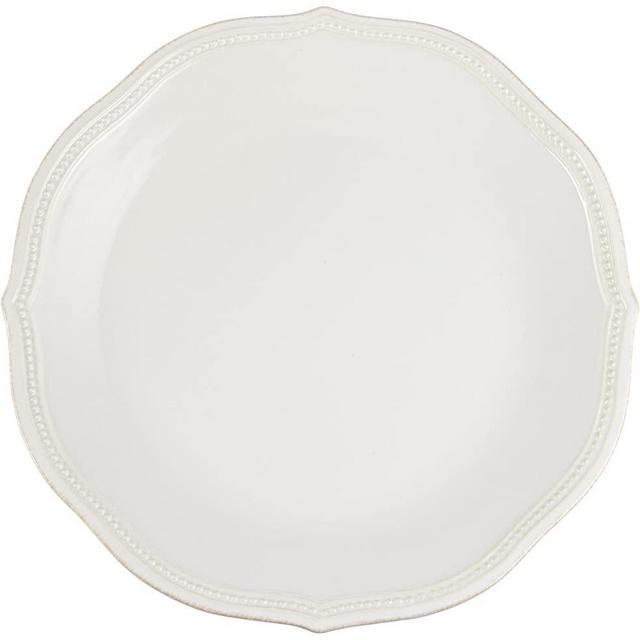 Lenox White French Perle Bead Dinner Plate, 1.85 LB