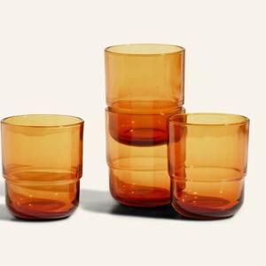 Colored Glass Cup Set