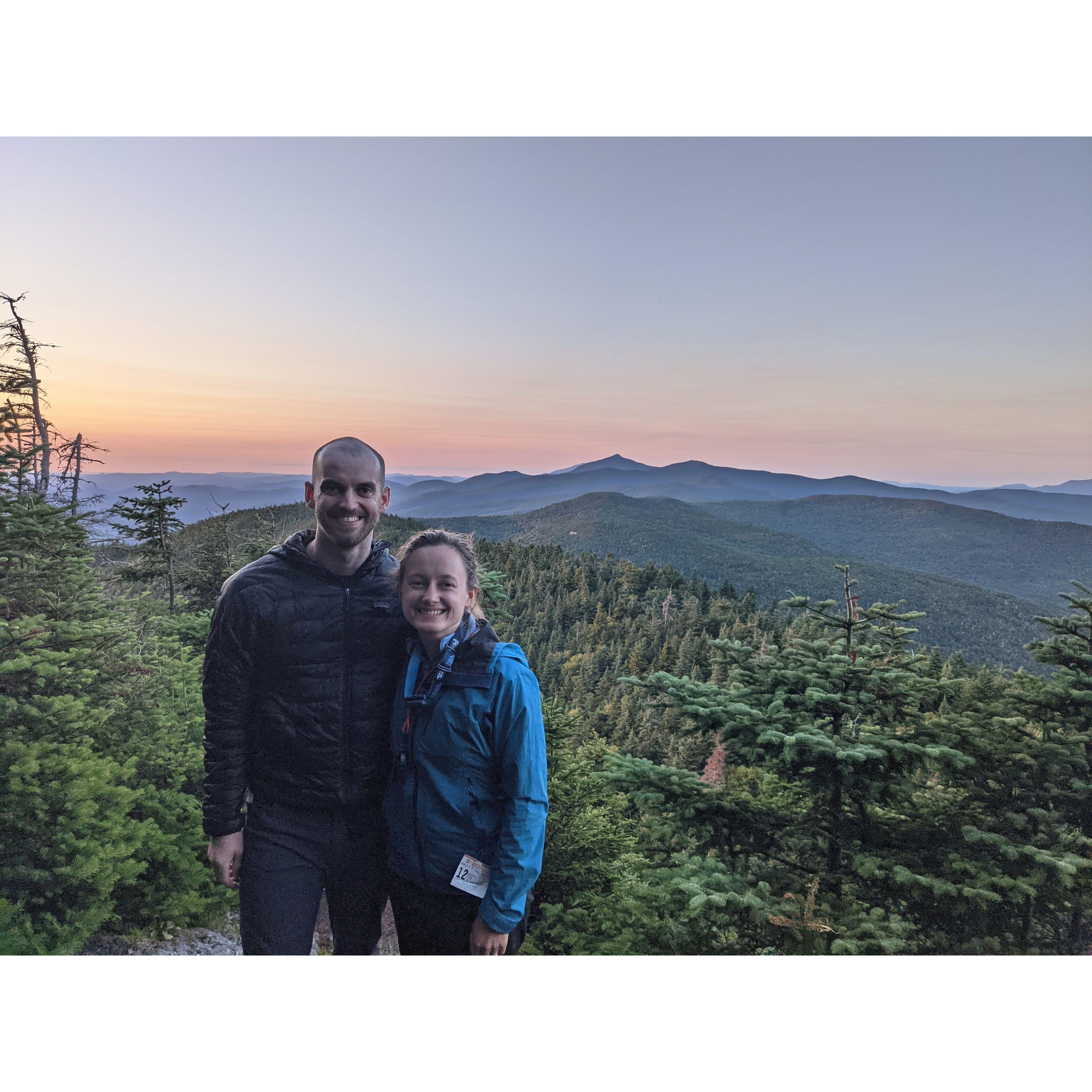 Backpacking along Vermont's Long Trail the weekend of our engagement