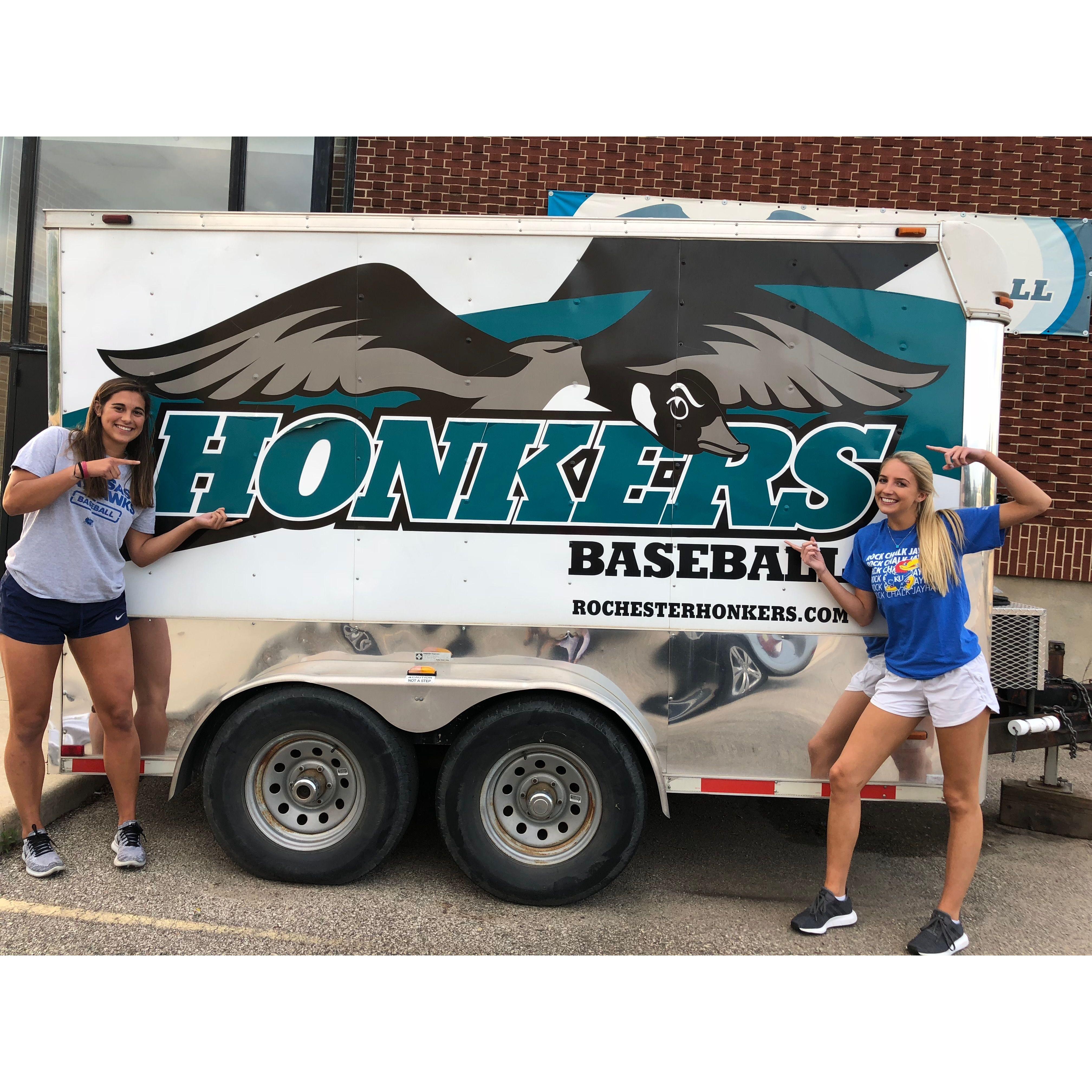 6/12/2018: Drove to Rochester, MN with Elisabeth to watch B play summer ball for the Rochester Honkers.