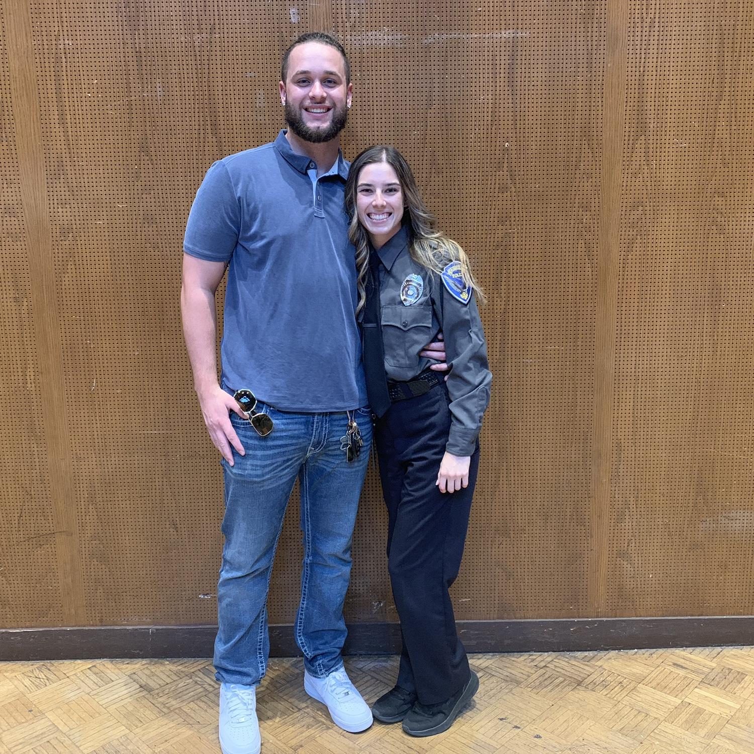 Jessie’s badge pinning ceremony