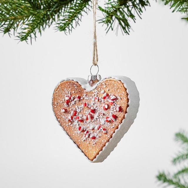 Gingerbread Heart Cookie Ornament, Multi