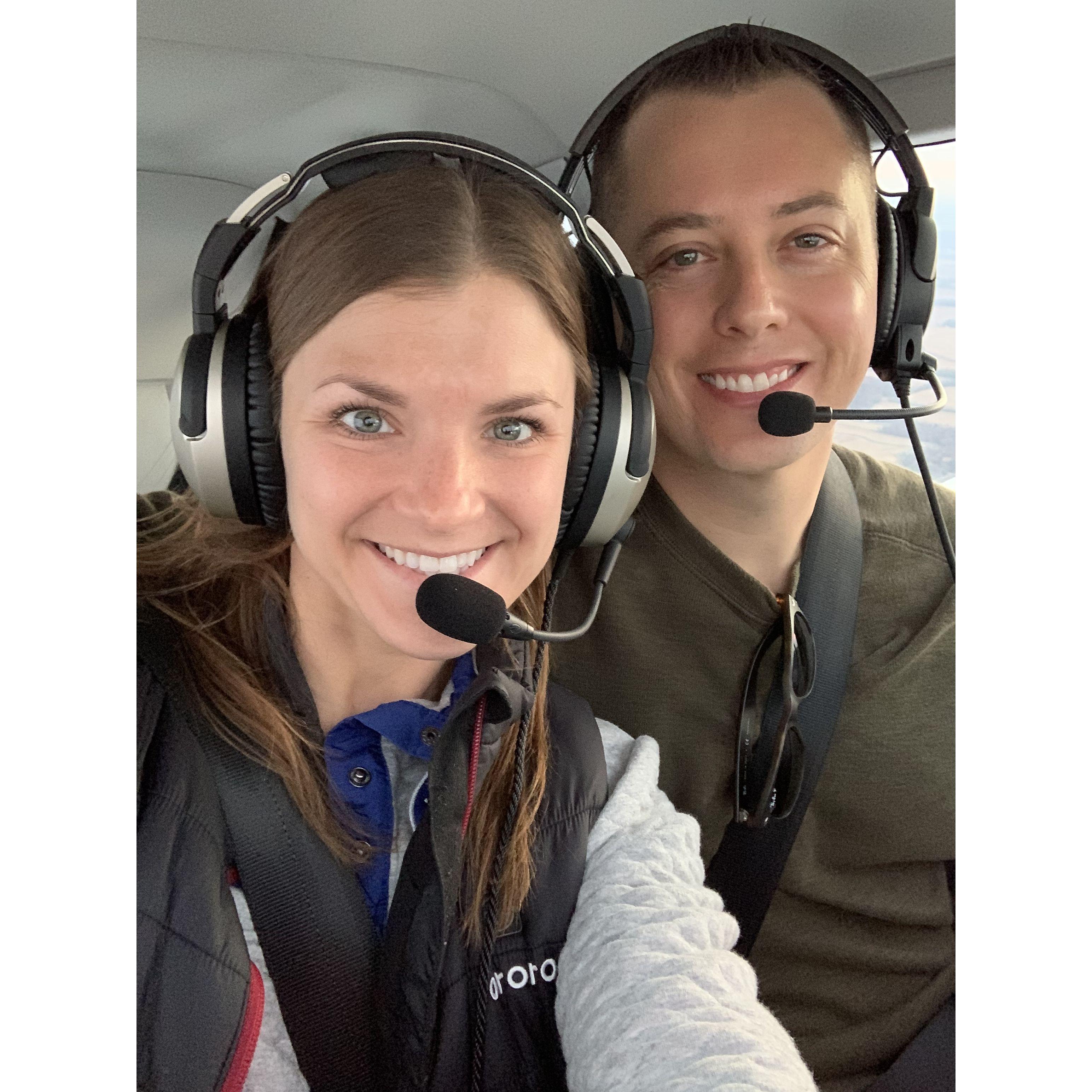 My first flight with Pilot Rick