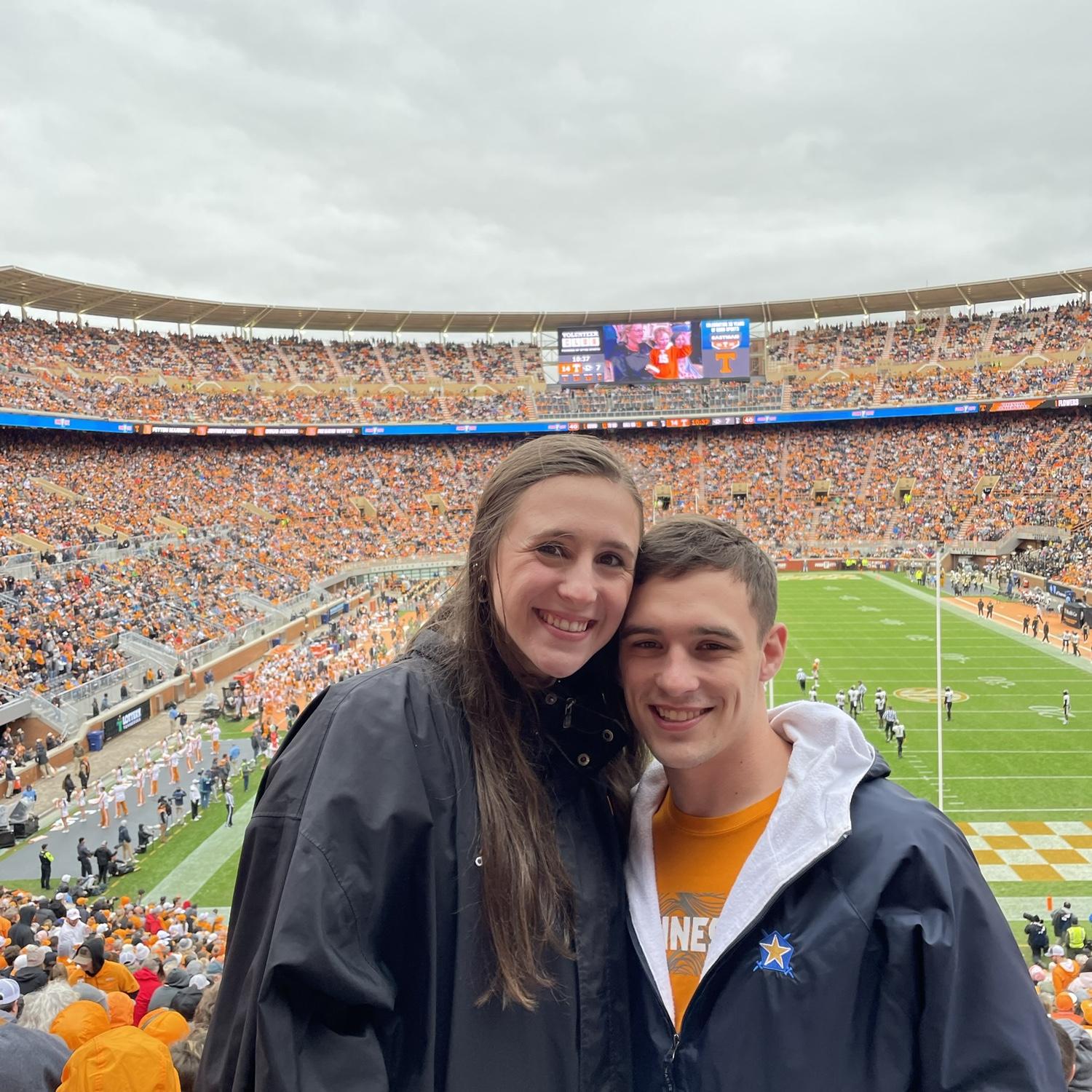 Our first Tennessee football game together