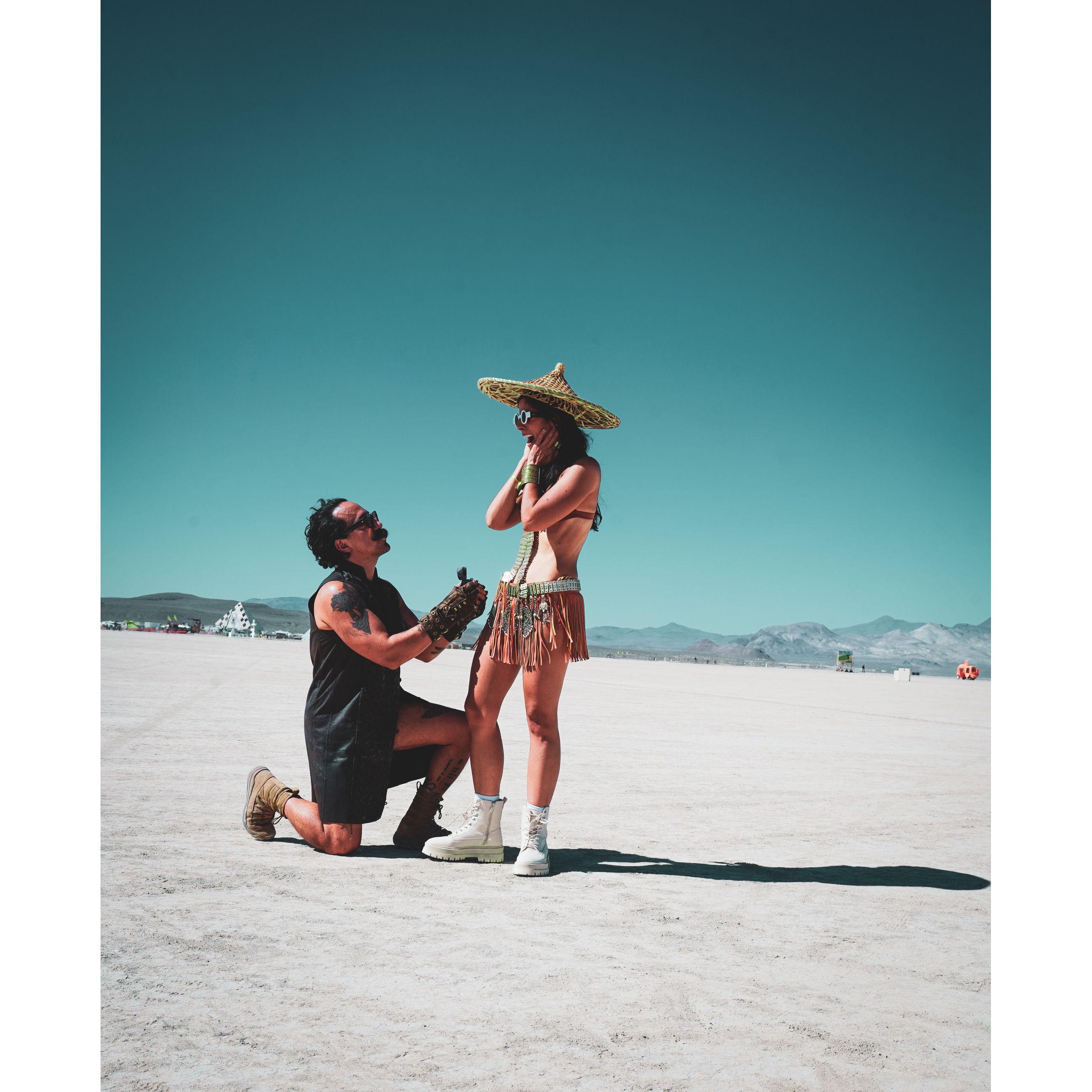 Proposal day at Burning Man 2023