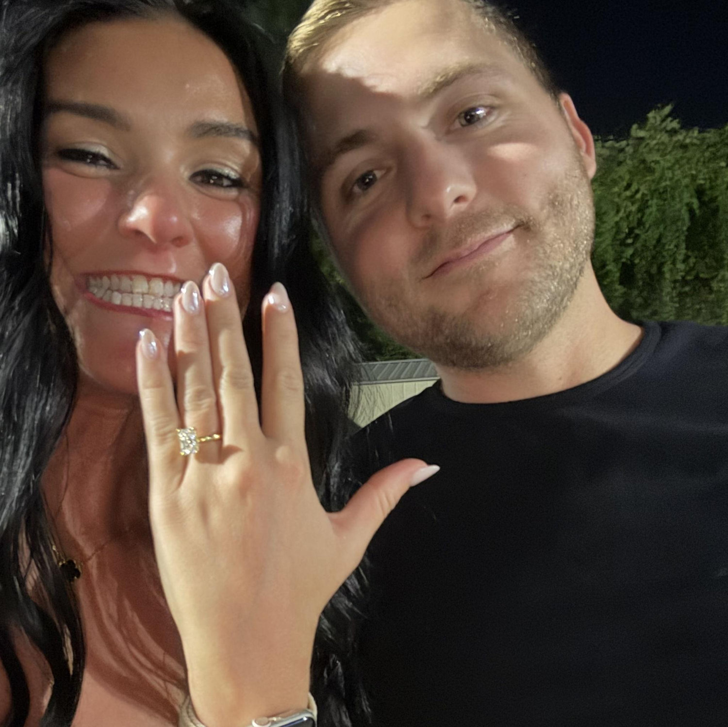 October 11, 2025 - Dustin proposed to Maggie on their walk through Lafayette Park!