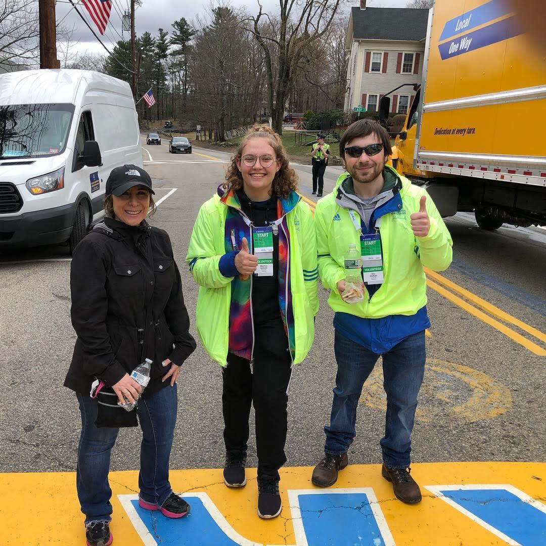 Eric and Marissa volunteered at the Boston Marathon! It was a great experience and thats were we really become friends outside of Marc being the reason why we knew each other!