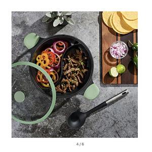 Kenmore Theodore 6.5 Quart Cast Aluminum Nonstick Divided Hot Pot