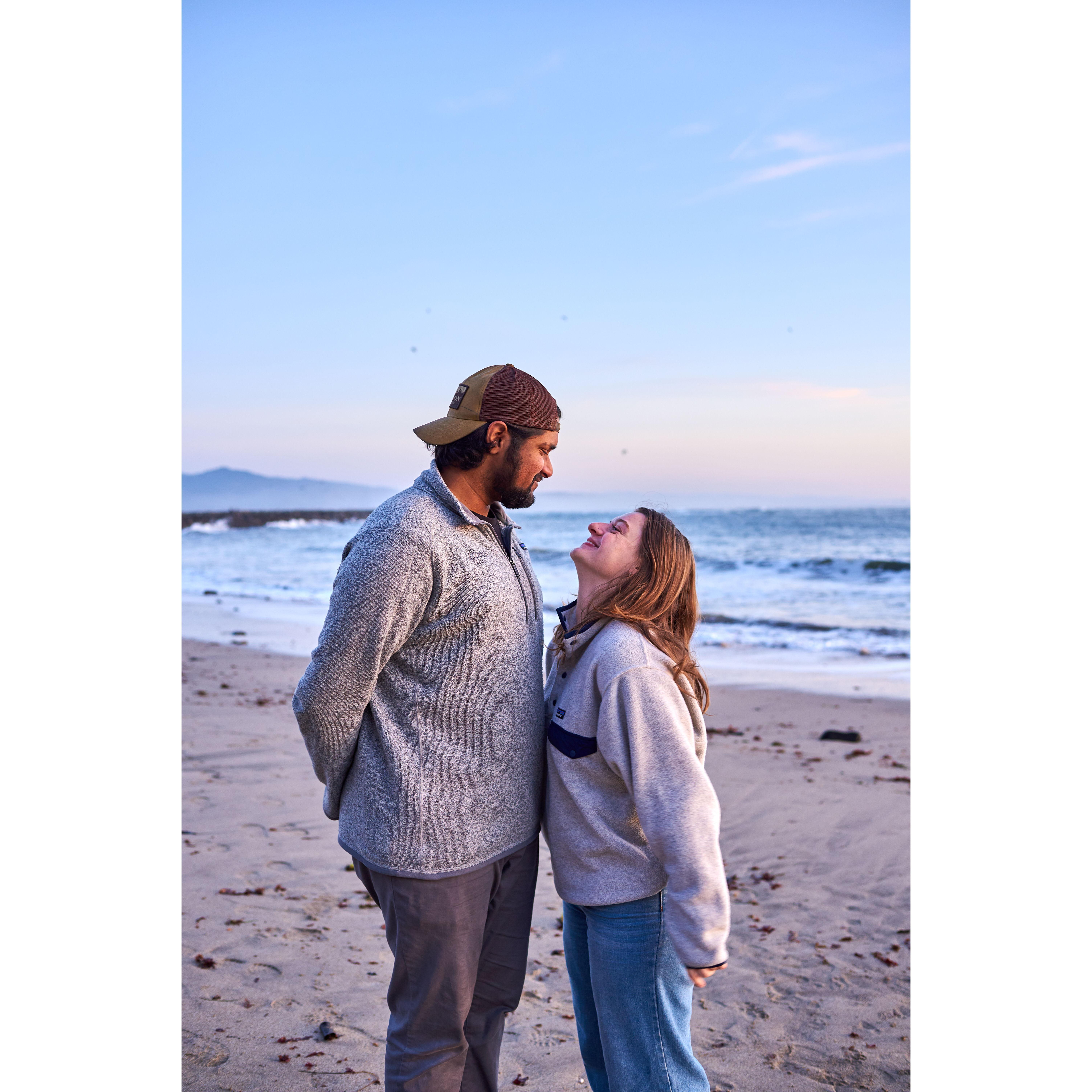 On our favorite beach, Maverick's beach