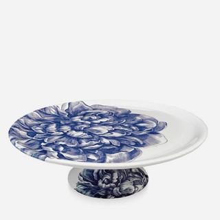 Peony Blue Large Bloom Cake Pedestal