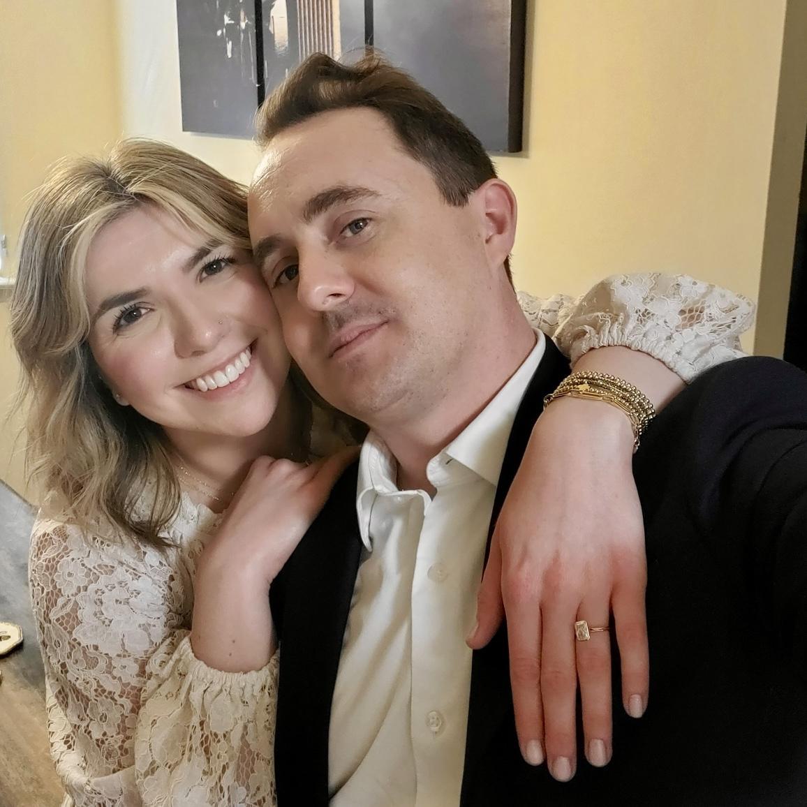 Morning after our engagement!