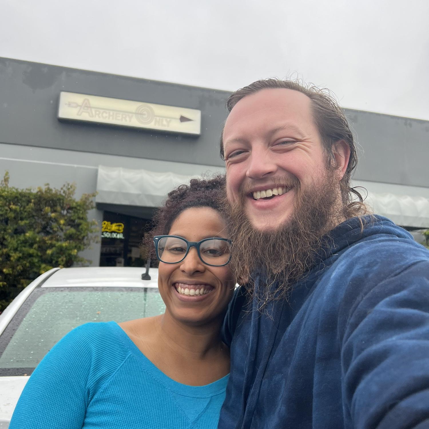 First time shooting a compound bow